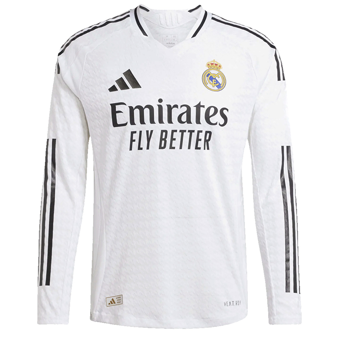 Real Madrid Home Long Sleeve Shirt Player Version 2024/25