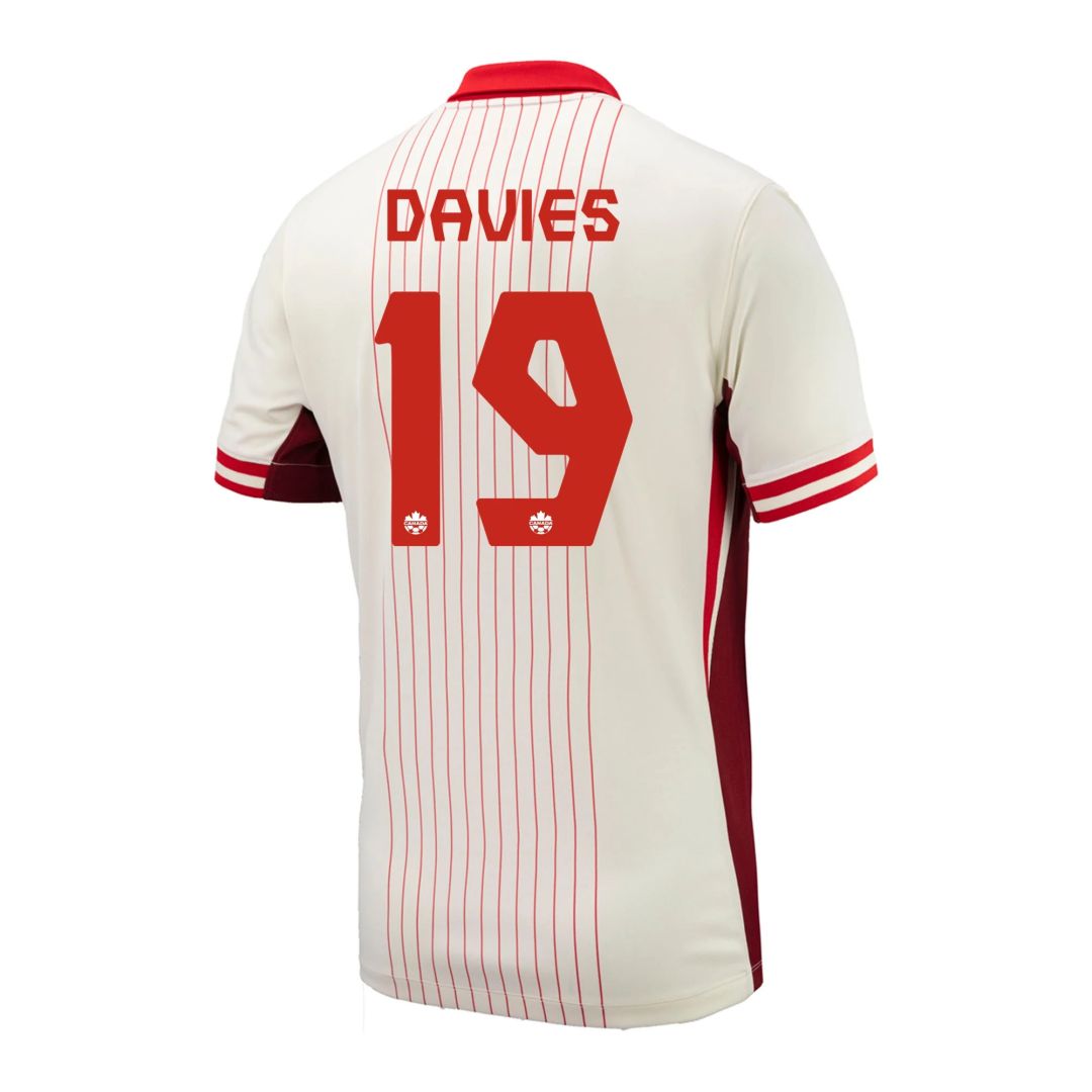 DAVIES #19 Canada Away Shirt Copa America 2024
