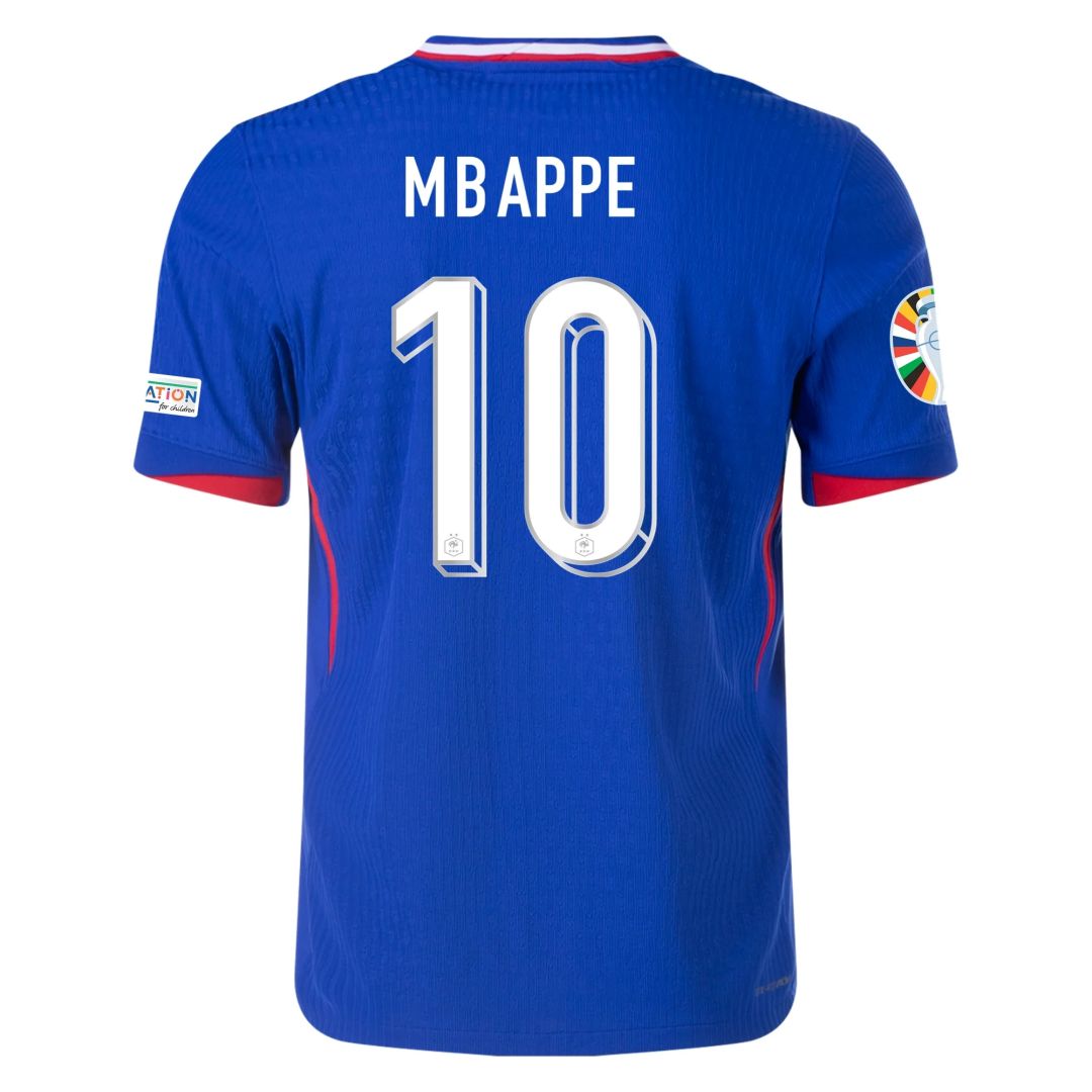 MBAPPE #10 France Home Shirt Player Version Euro 2024