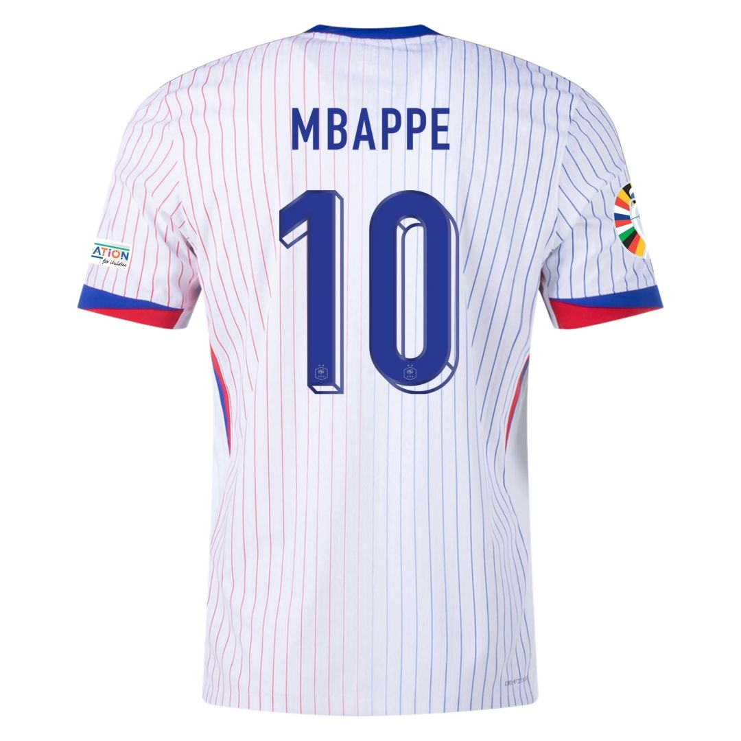 MBAPPE #10 France Away Shirt Player Version Euro 2024