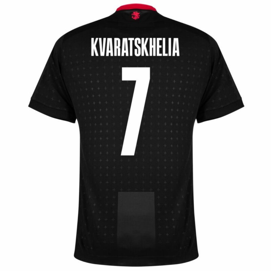 KVARATSKHELIA #7 Georgia Away Shirt Euro 2024