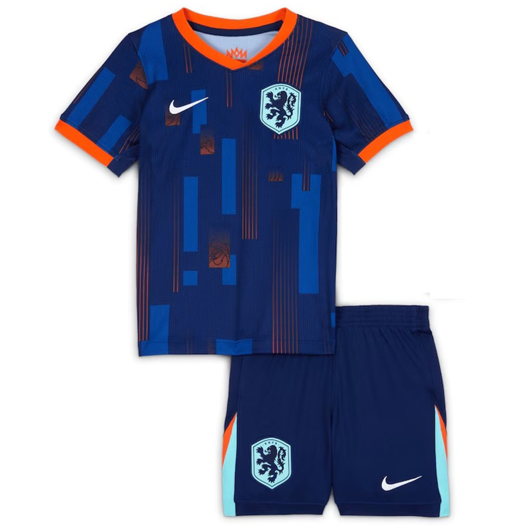 Kids Netherlands Away Shirt Kit Euro 2024