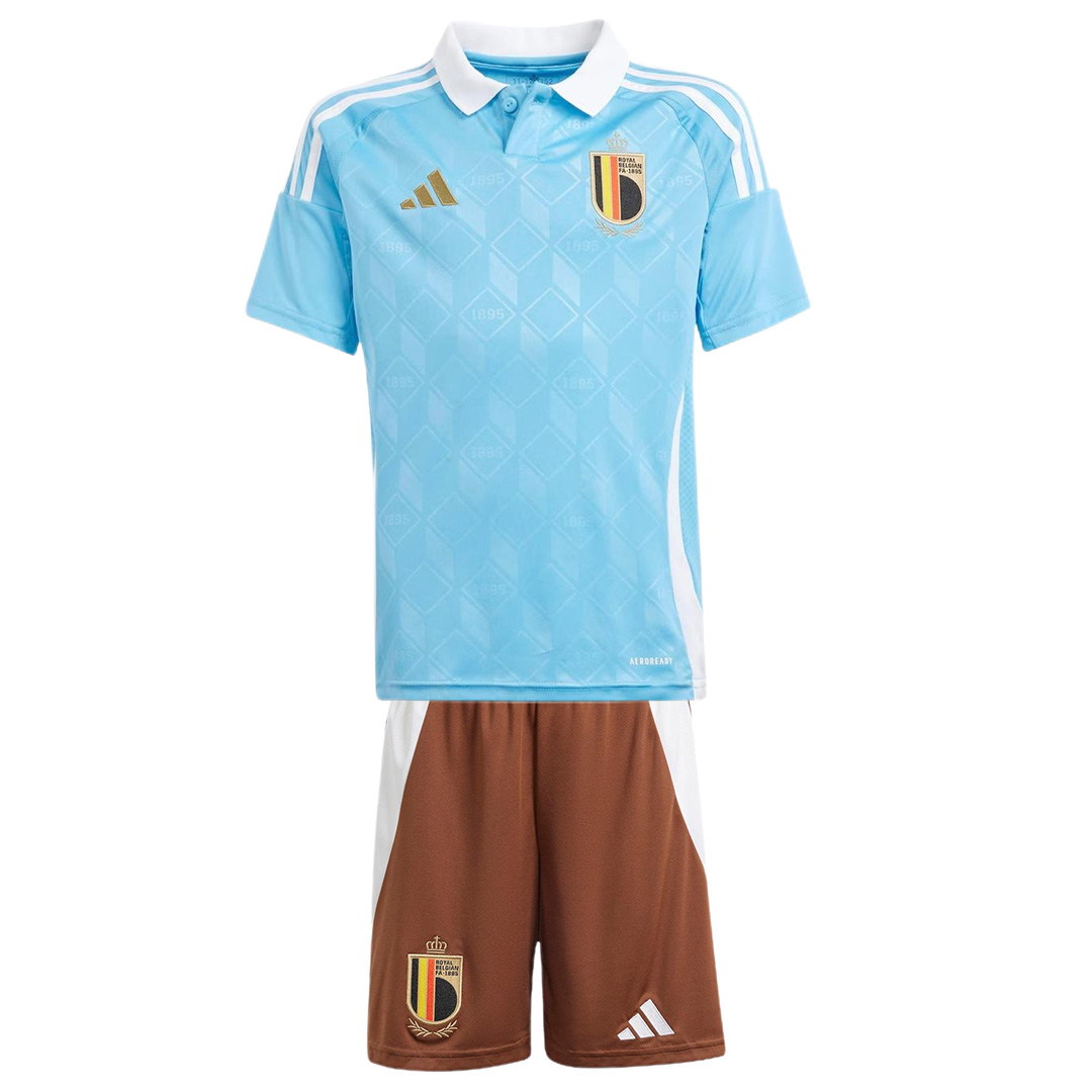 Kids Belgium Away Shirt Kit Euro 2024