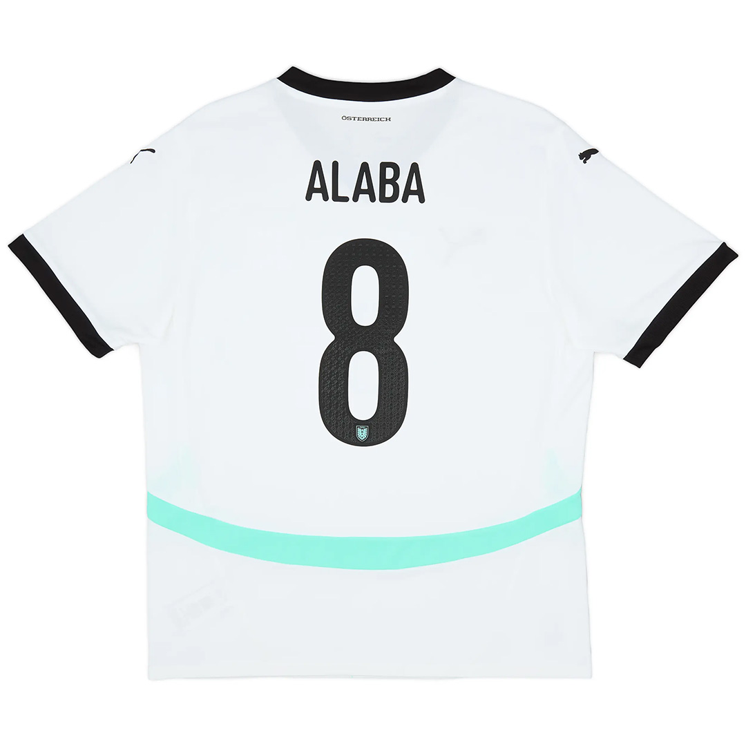 Alaba #8 Austria Away Shirt Euro 2024