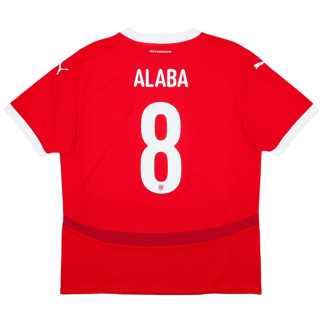 Alaba #8 Austria Home Shirt Euro 2024