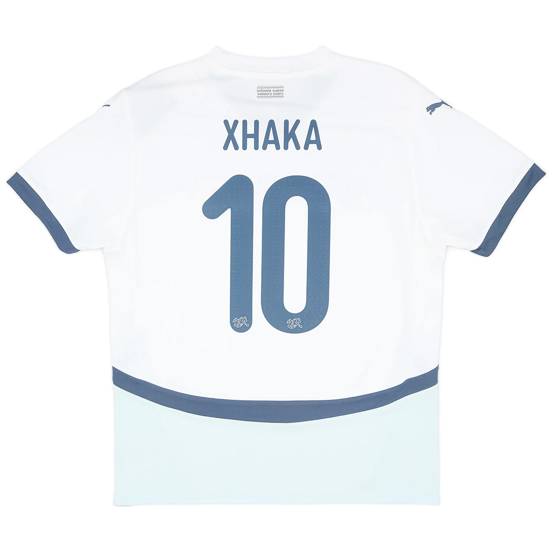 Xhaka #10 Switzerland Away Shirt Euro 2024