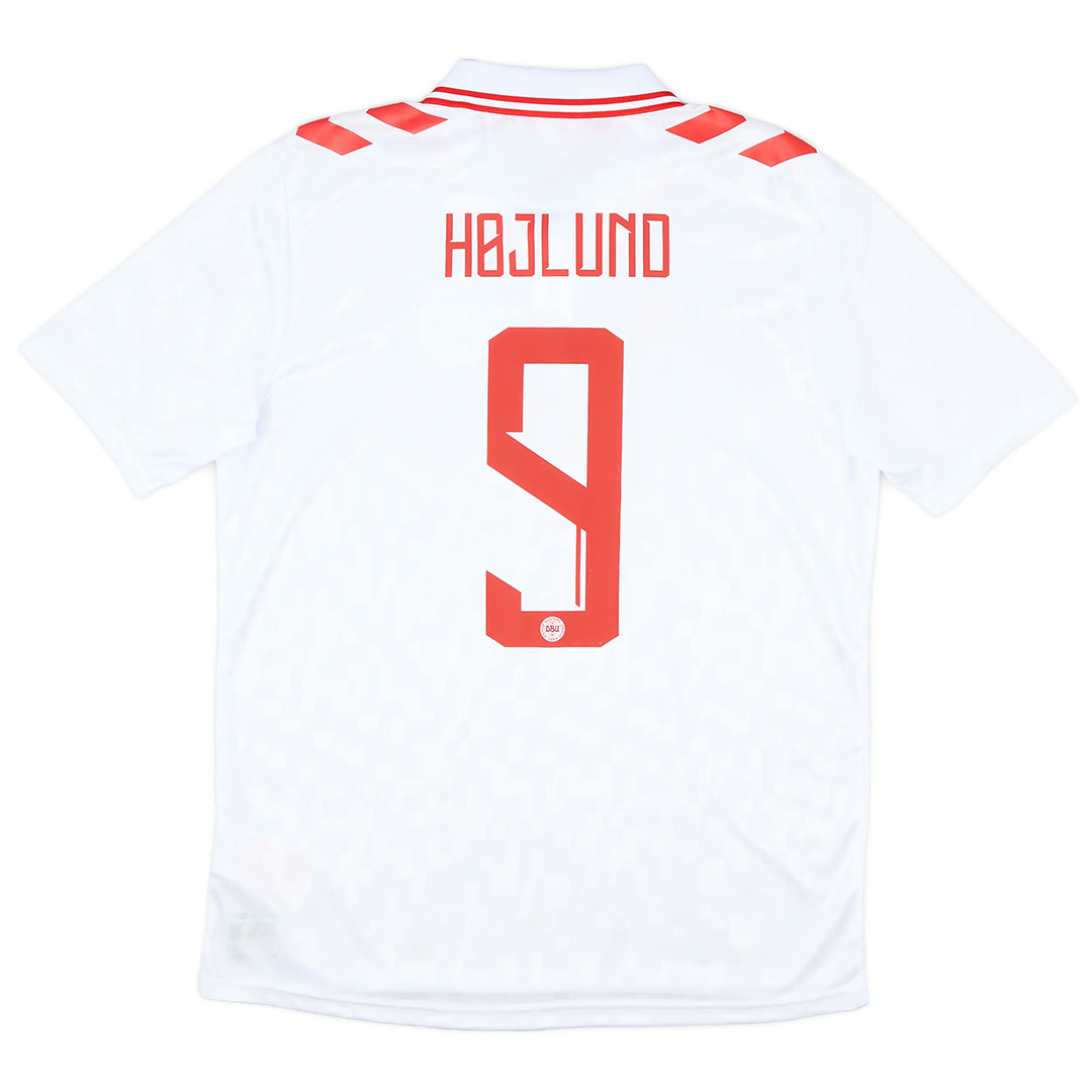 Højlund #9 Denmark Away Shirt Euro 2024