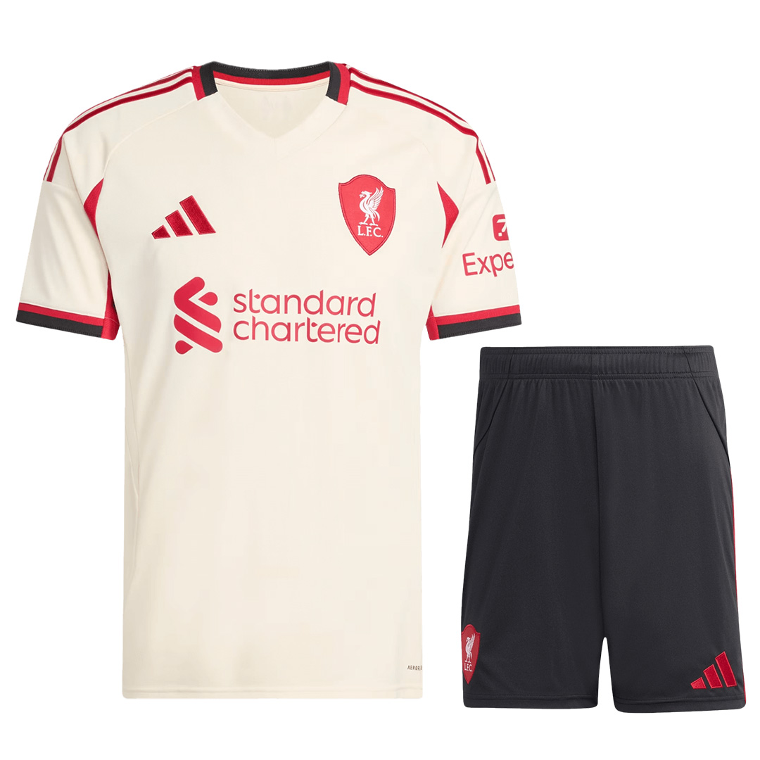 Liverpool Away Shirt Kit 2025/26