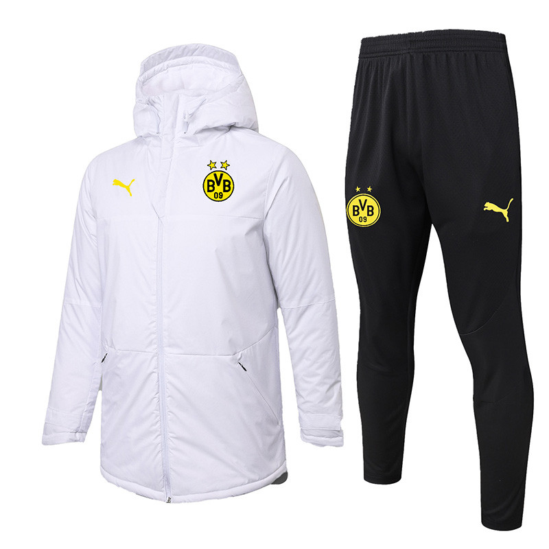 Borussia Dortmund White Cotton Jacket 2026