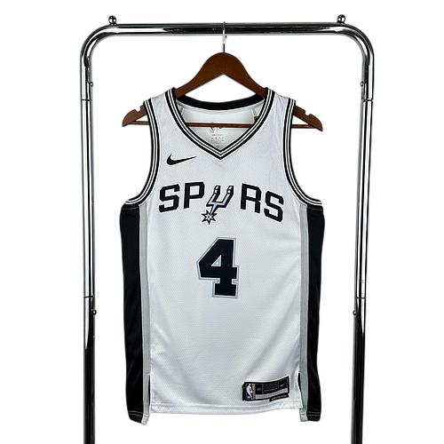 San Antonio Spurs White No. 4 Fox
