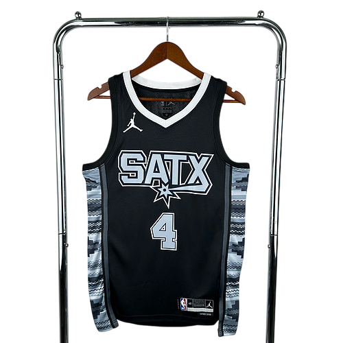 2023 San Antonio Spurs Jumpman No. 4 Fox