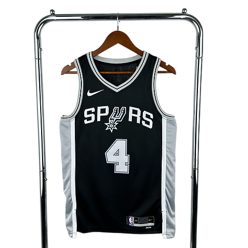 San Antonio Spurs Black No. 4 Fox