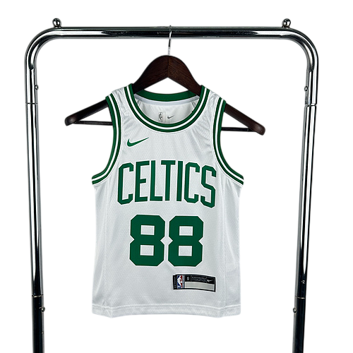 Youth Boston Celtics White No. 88 Queta