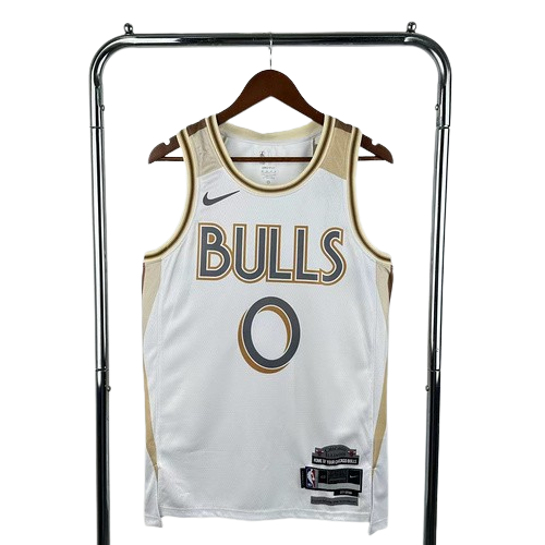 2025 Season Chicago Bulls City Edition No. 0 White