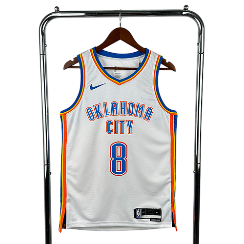 2023 Season Oklahoma City Thunder White No. 8 Williams