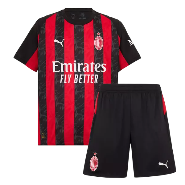 Kids AC Milan Home Kit 2025/26