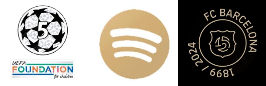 24/25 UCL 5 & UEFA Foundation Badges & Spotify Without Text & 1899/2024 FC BARCELONA