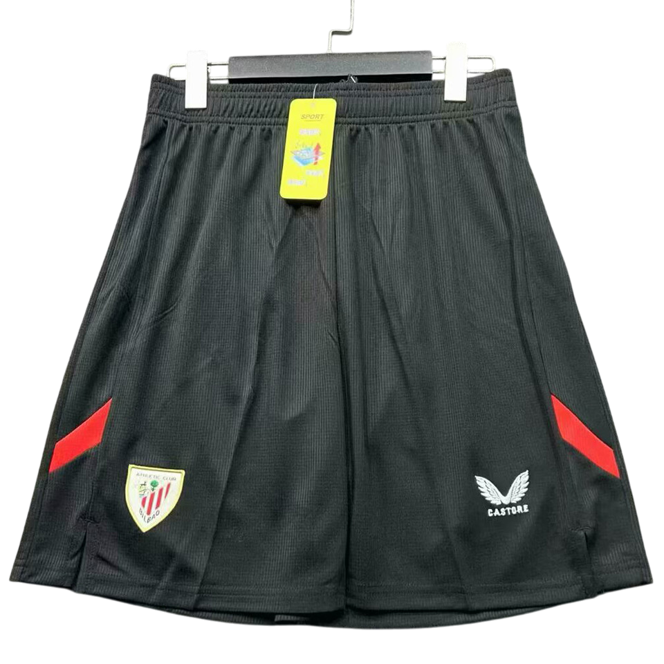 Athletic Bilbao Home Home Black Shorts 2025/26