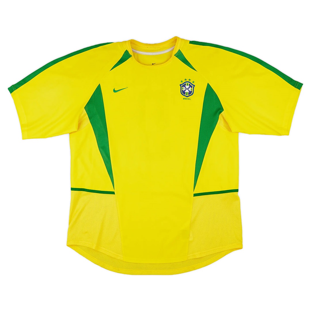 Retro Brazil Shirt Home World Cup 2002