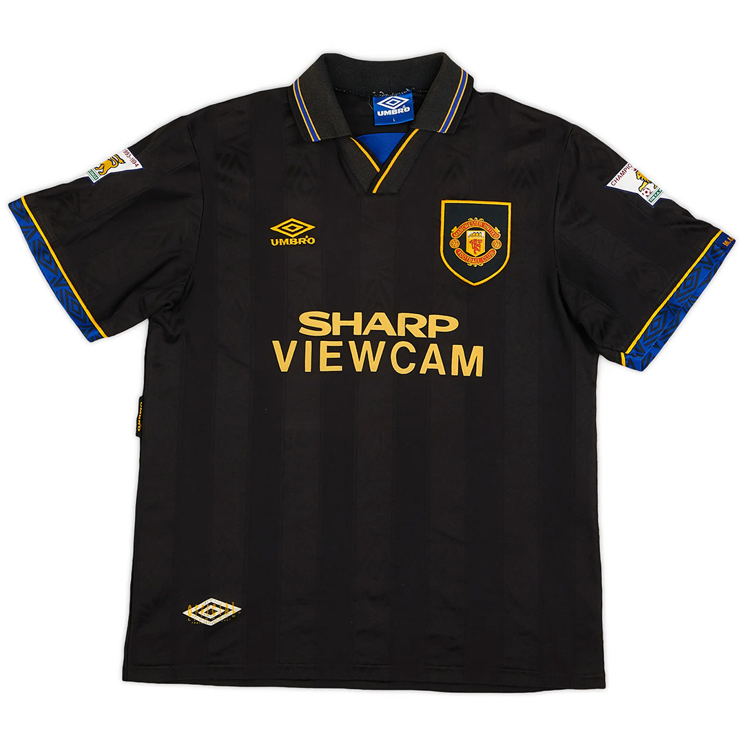 Retro Manchester United 1994/95 Away Soccer Jersey Men's