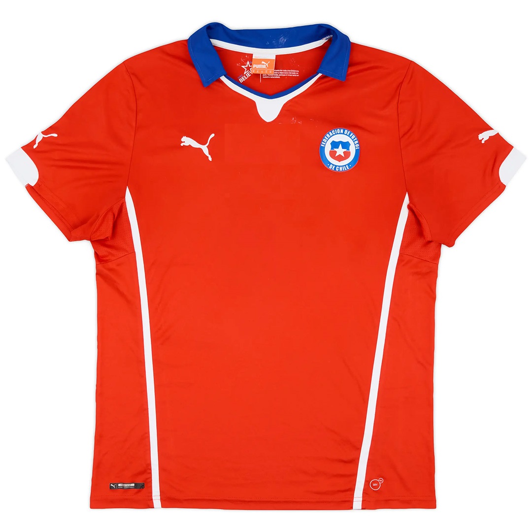 Retro Chile 2014 Home Soccer Jersey Men's