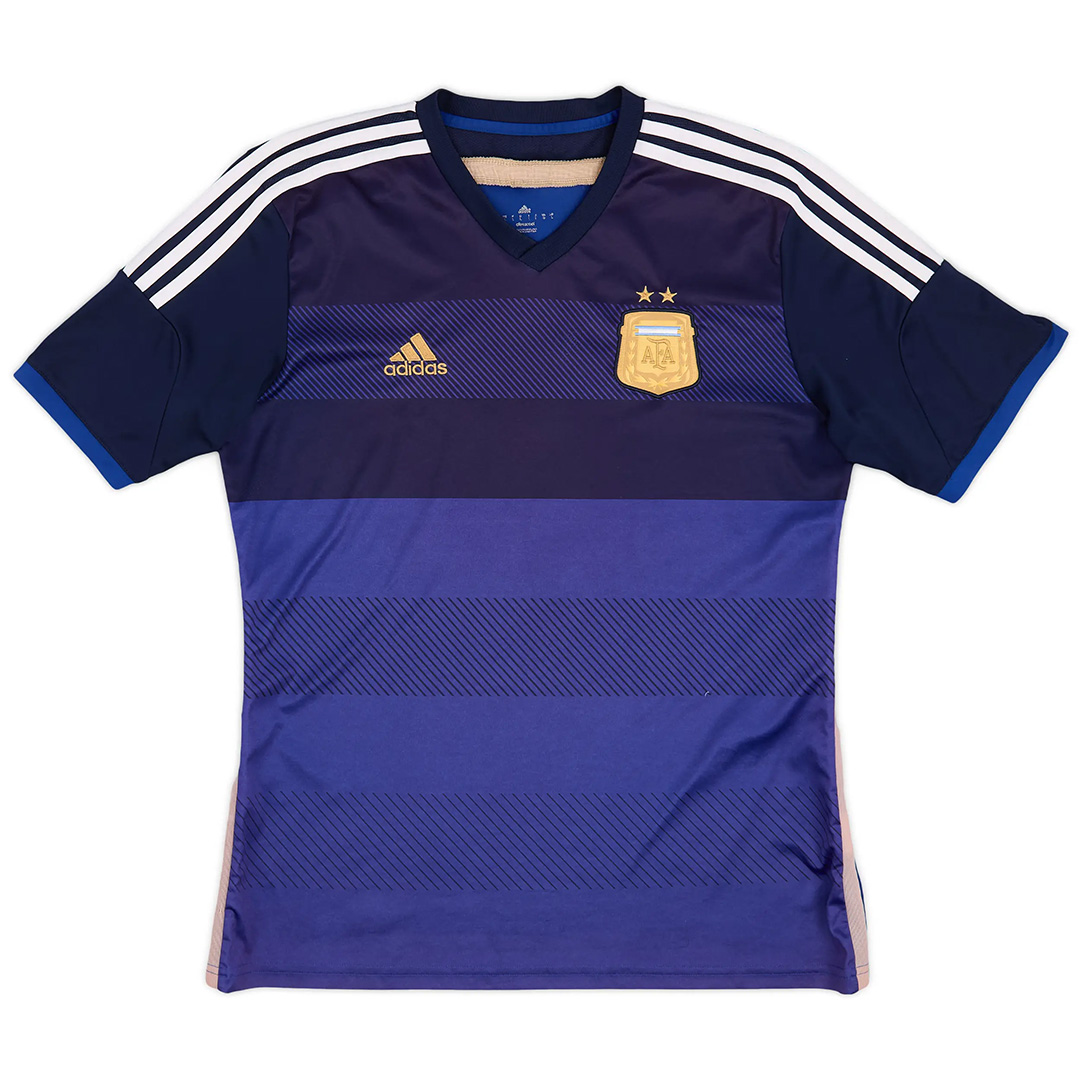 Retro Argentina World Cup 2014 Away Soccer Jersey Men's
