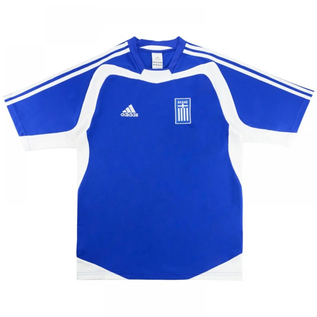 Retro Greece Shirt Home Euro Cup 2004