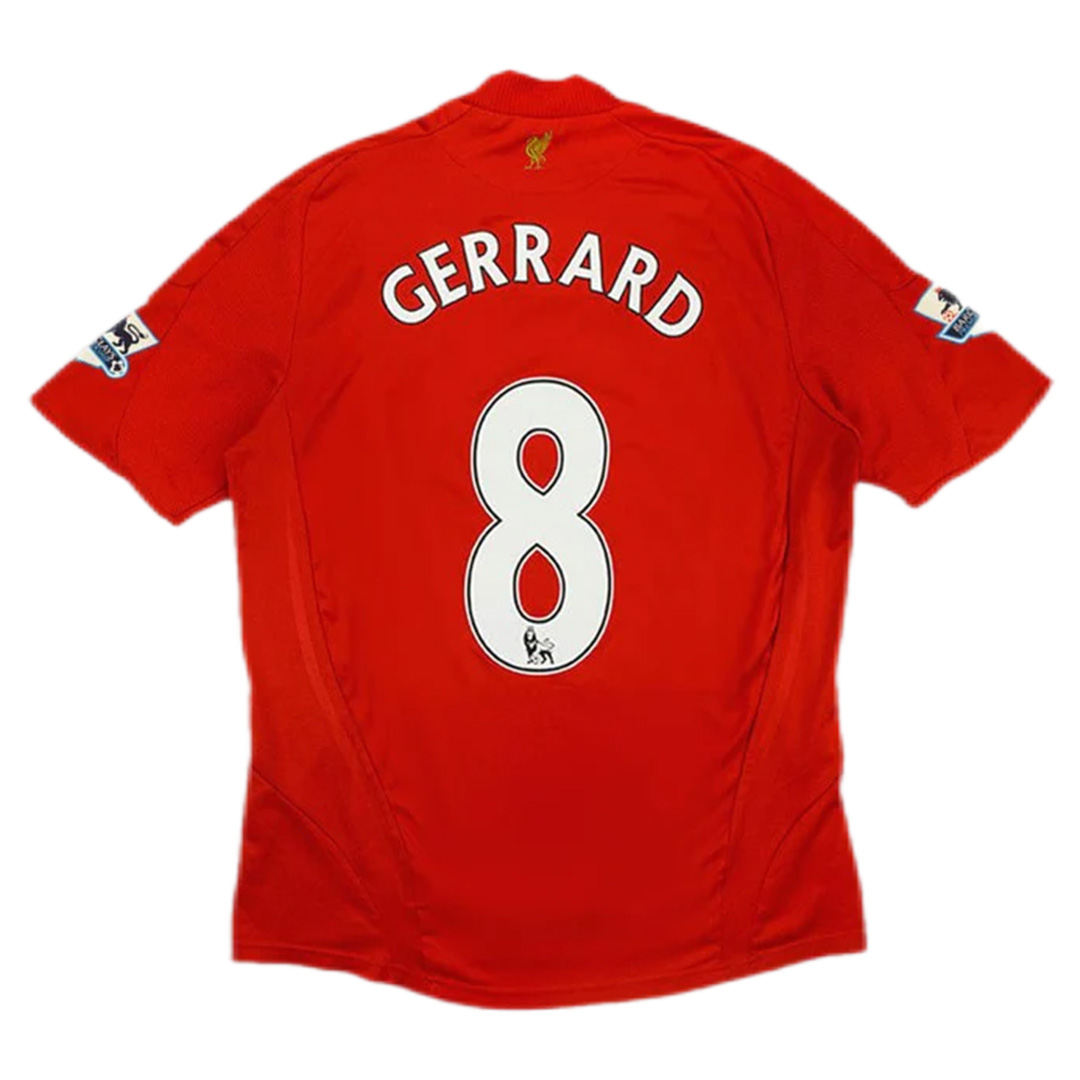 Retro Liverpool Shirt Home 2008/09 Gerrard #8