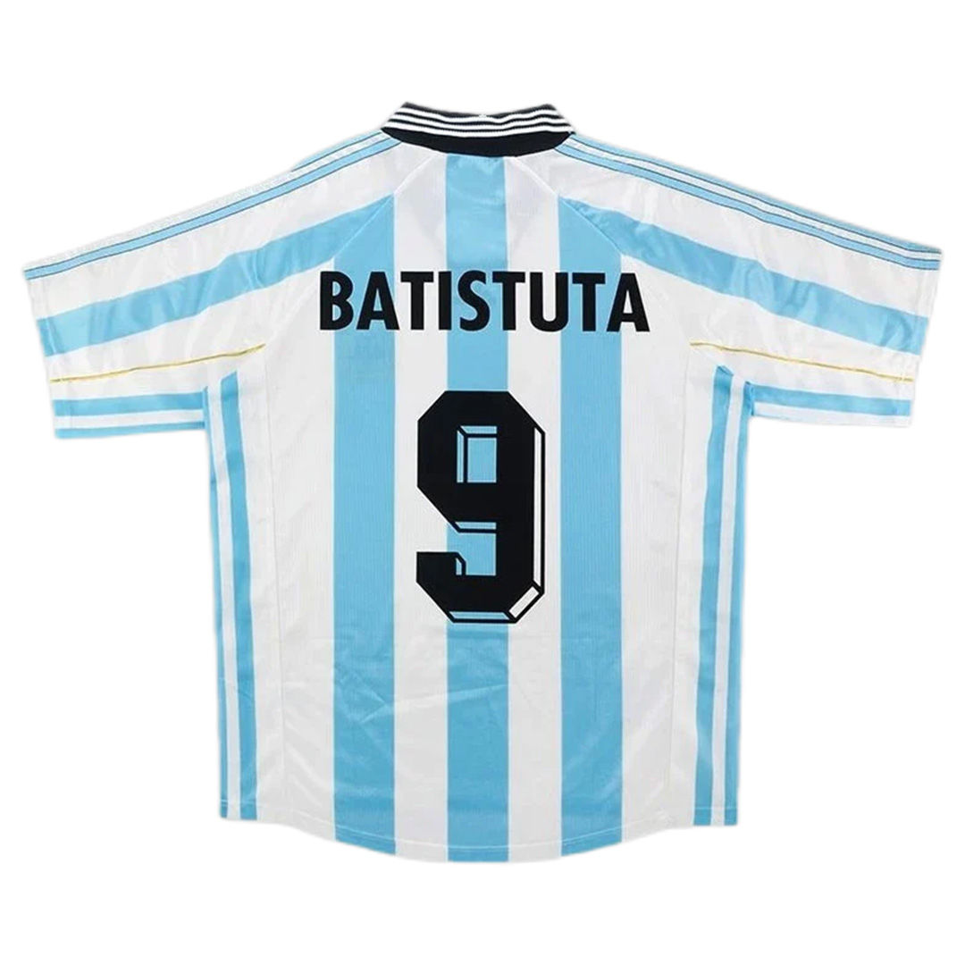 Retro Argentina Shirt Home World Cup 1998 BATISTUTA #9