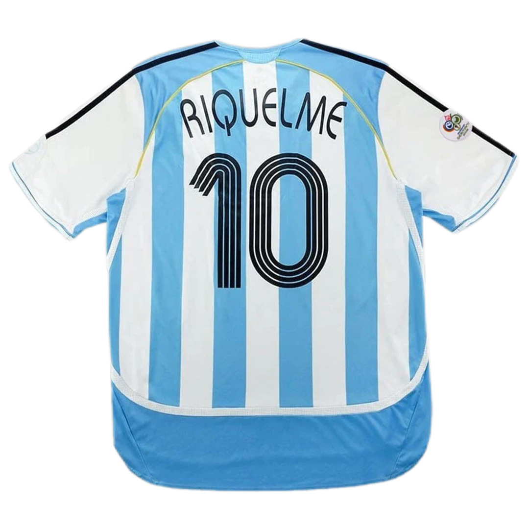 Retro Argentina Shirt Home World Cup 2006 RIQUELME #10