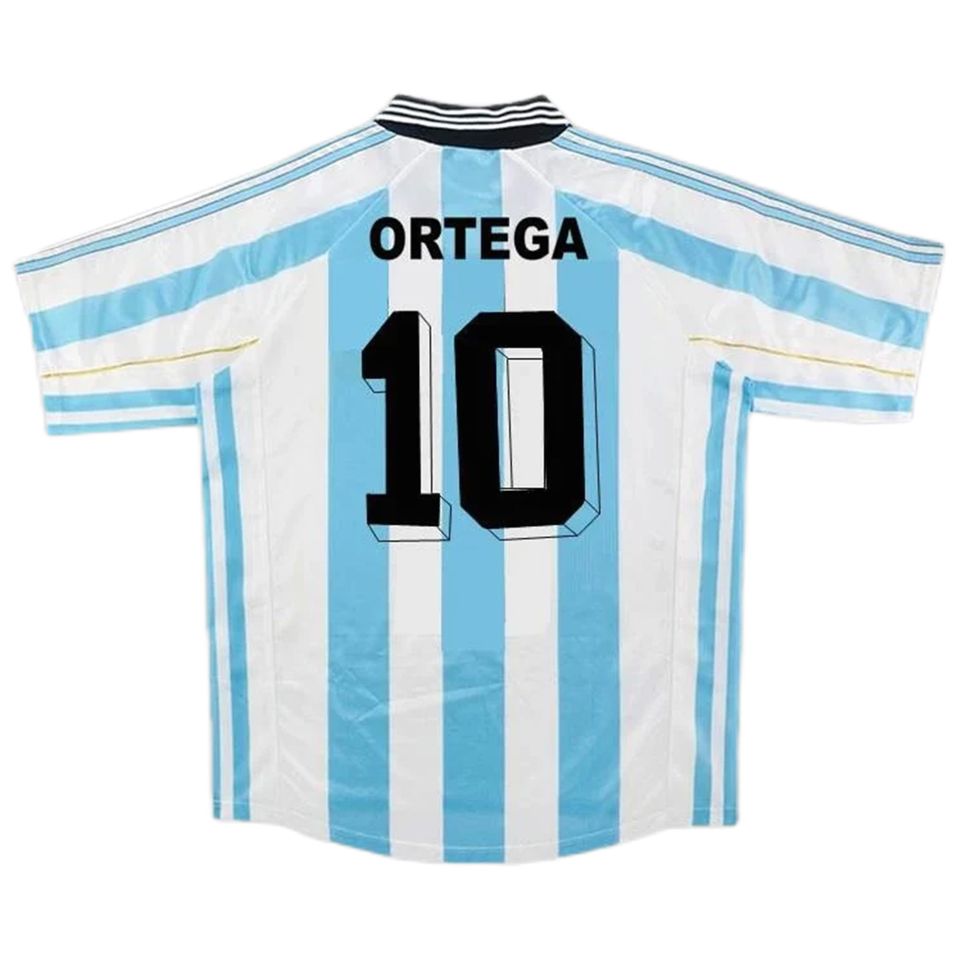 Retro Argentina Shirt Home World Cup 1998 ORTEGA #10