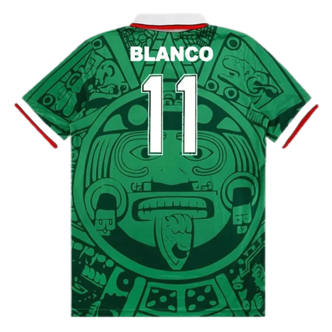 Retro Mexico Shirt Home World Cup 1998 BLANCO #11