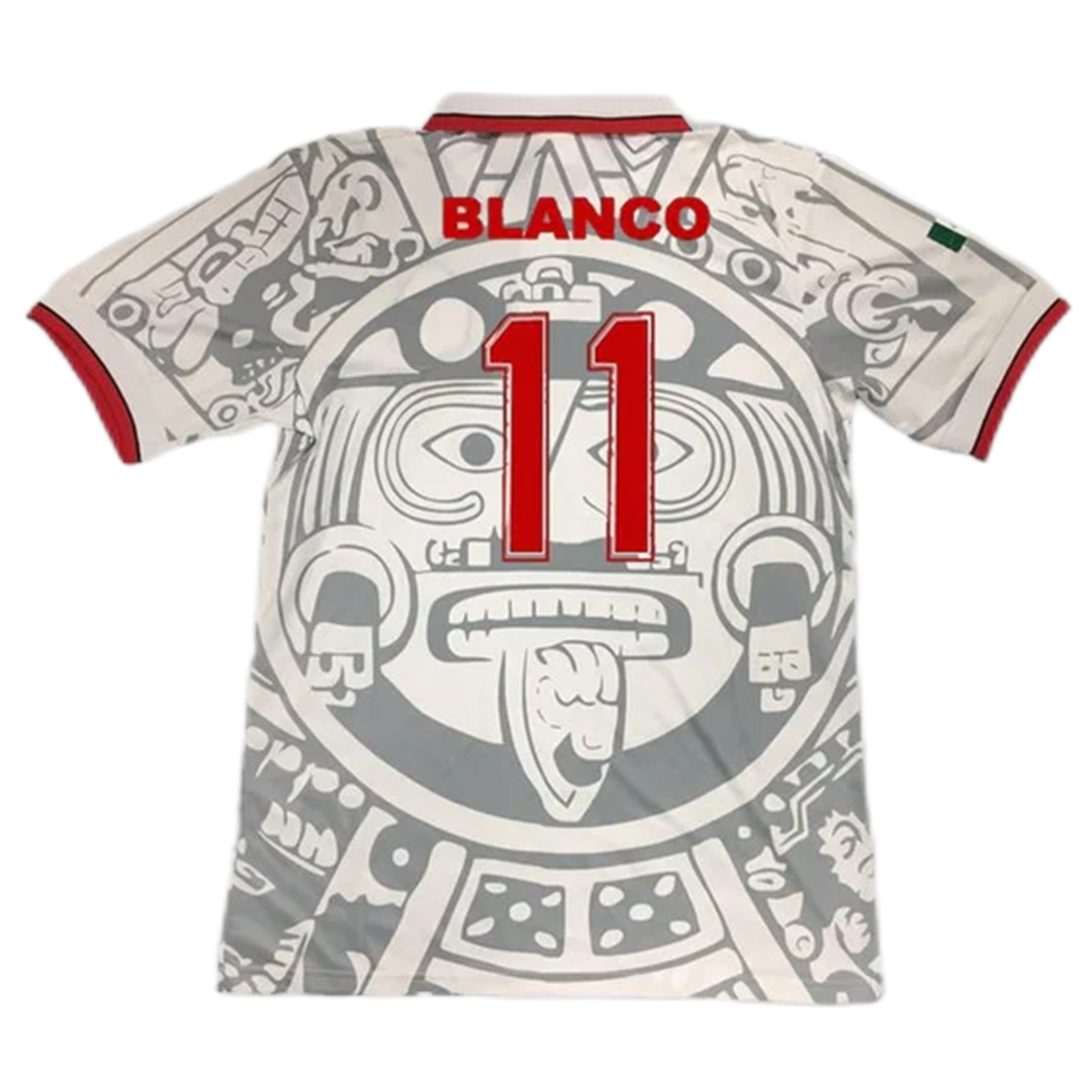 Retro Mexico Shirt Away Replica World Cup 1998 BLANCO #11