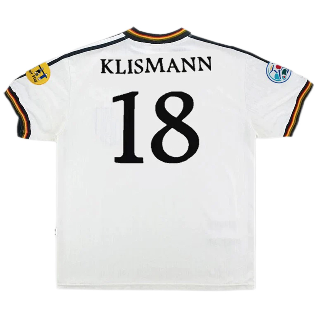 Retro Germany Shirt Home Euro Cup 1996 KLINSMANN #18