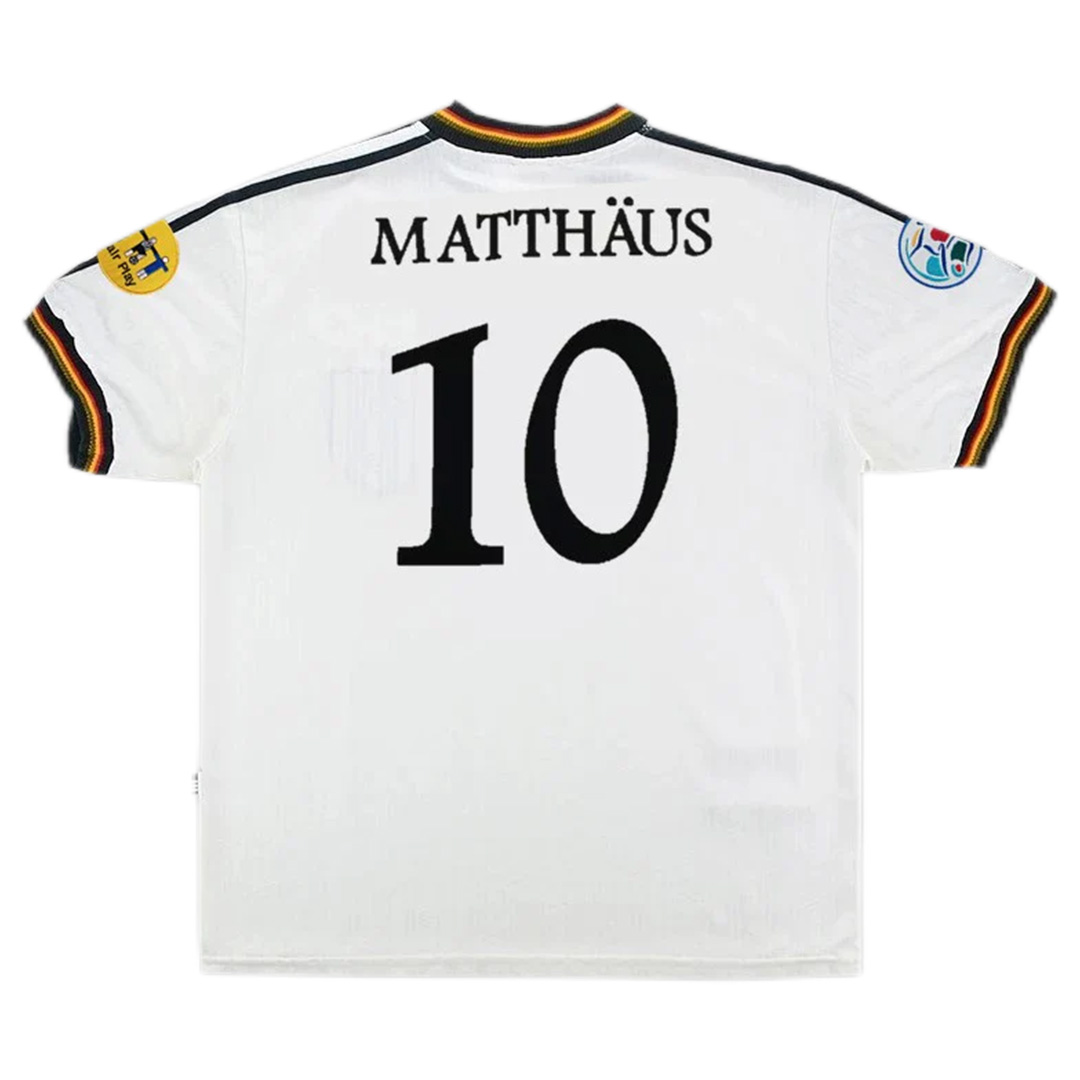 Retro Germany Shirt Home Euro Cup 1996 MATTHÄUS #10