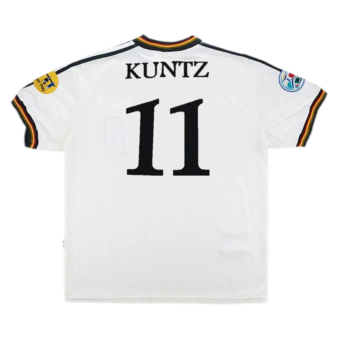 Retro Germany Shirt Home Euro Cup 1996 KUNTZ #11