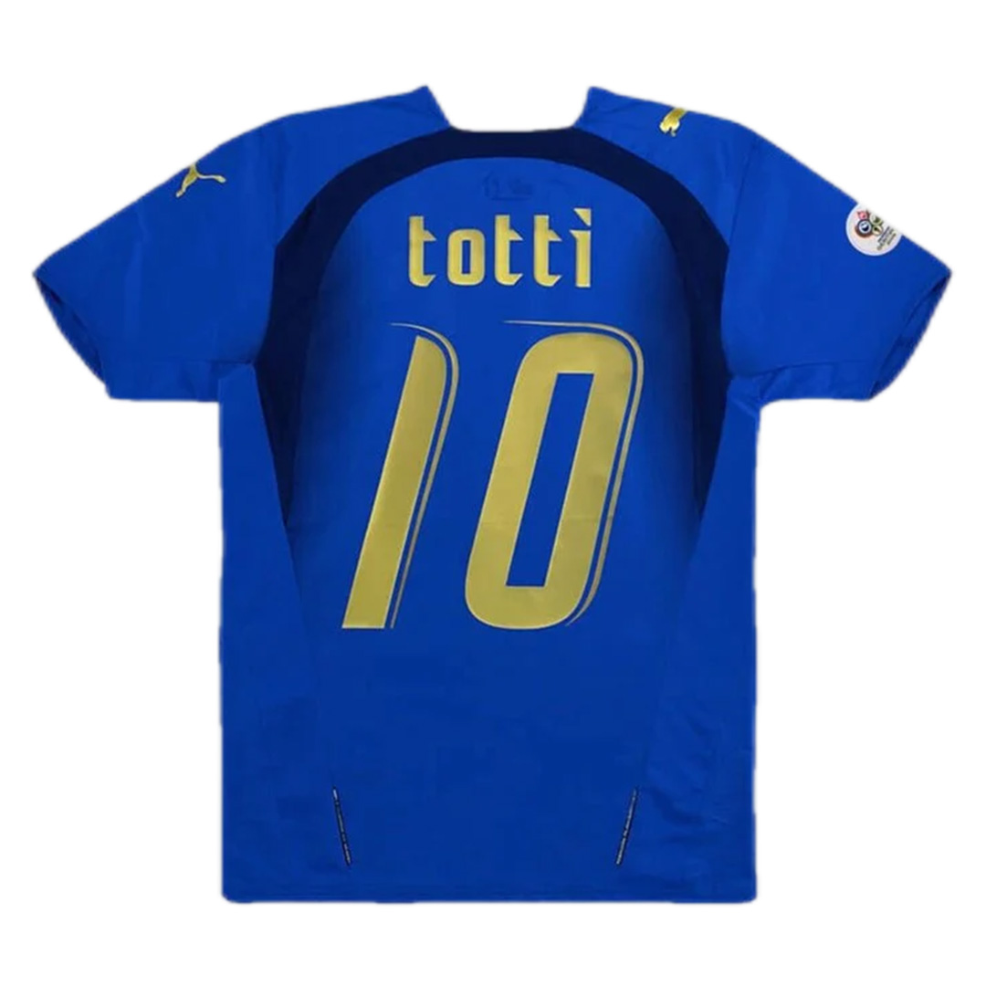 Retro Italy Shirt Home World Cup 2006 TOTTI #10