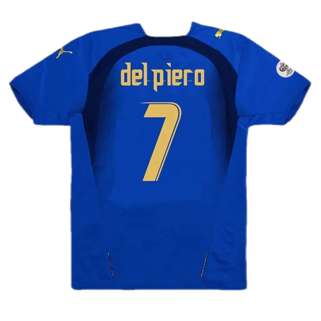 Retro Italy Shirt Home World Cup 2006 Del Piero #7
