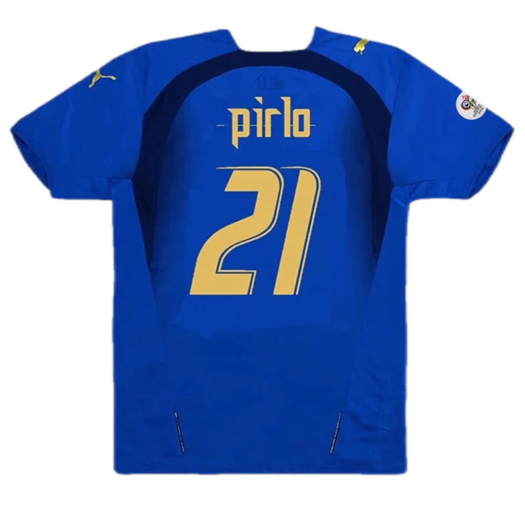 Retro Italy Shirt Home World Cup 2006 PIRLO #21