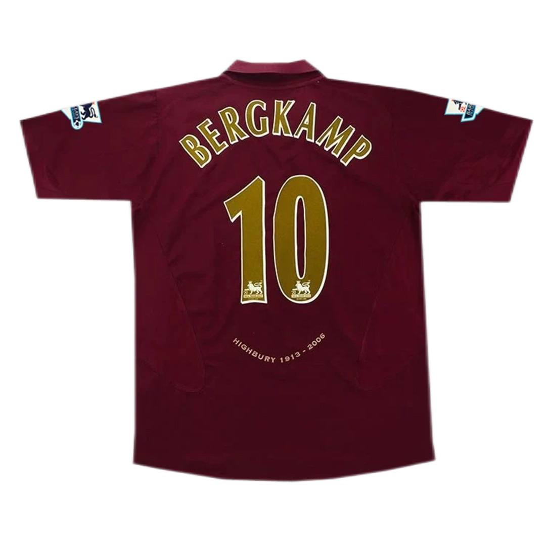 Retro Arsenal Shirt Home 2005/06 Bergkamp #10