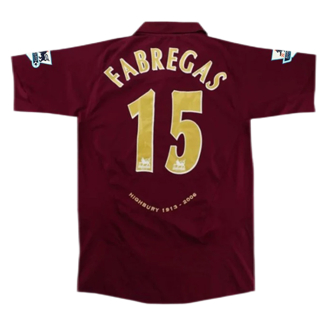Retro Arsenal Shirt Home 2005/06 FABREGAS #15