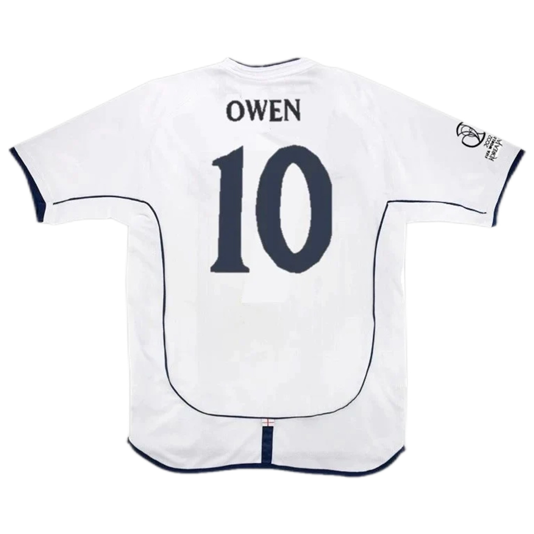 Retro England Shirt Home Replica World Cup 2002 Owen #10