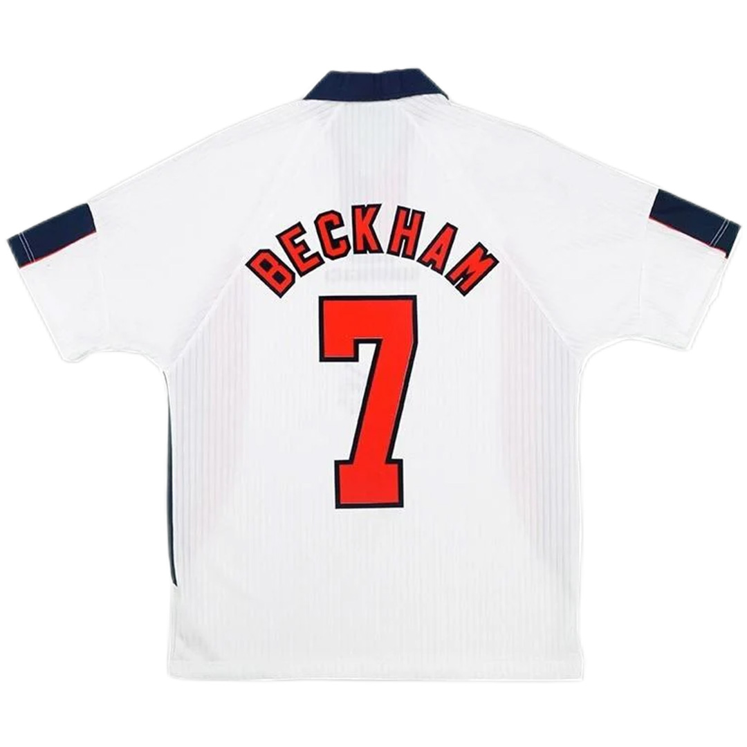 Retro England Shirt Home Replica World Cup 1998 Beckham #7