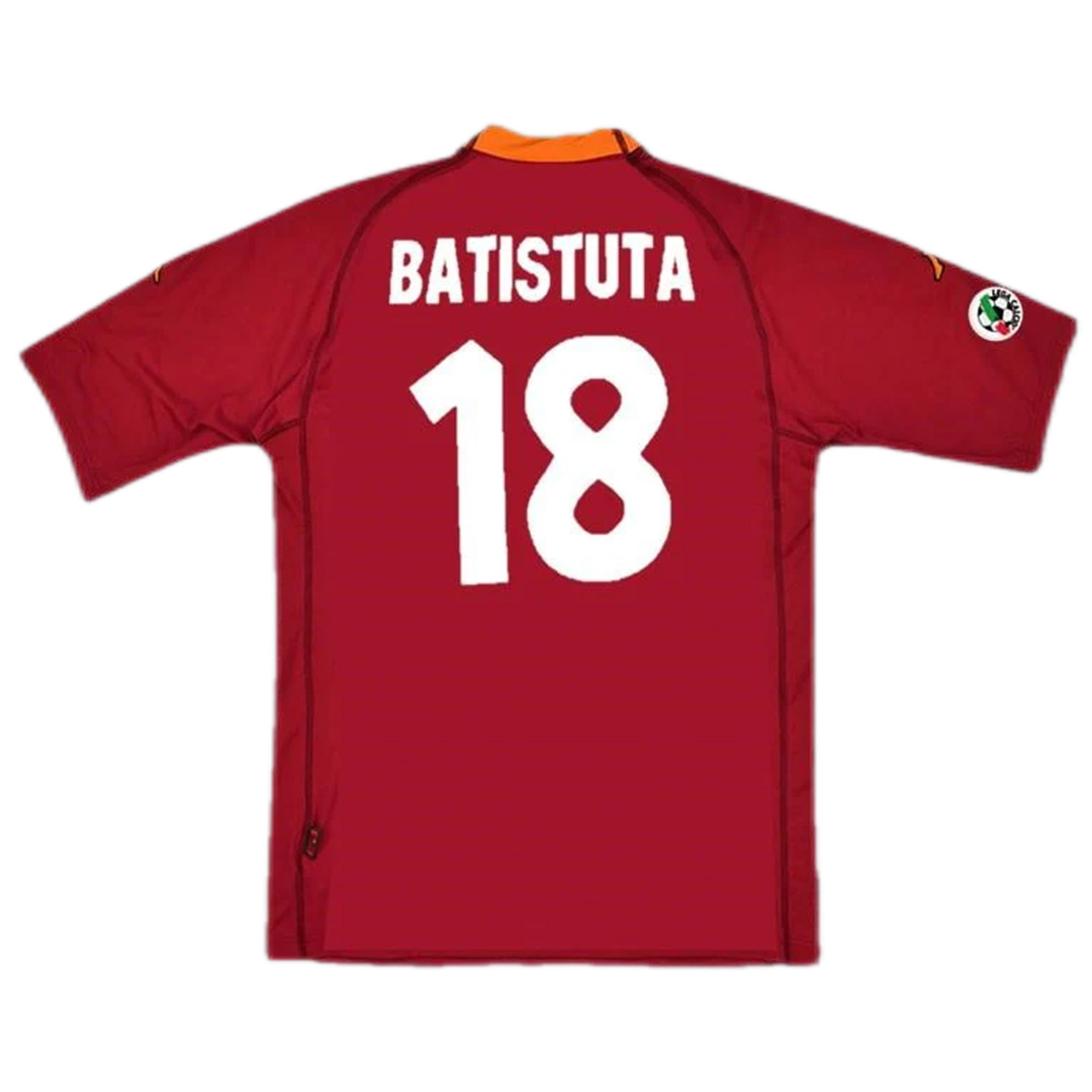 Retro Roma Shirt Home 2000/01 Batistuta #18