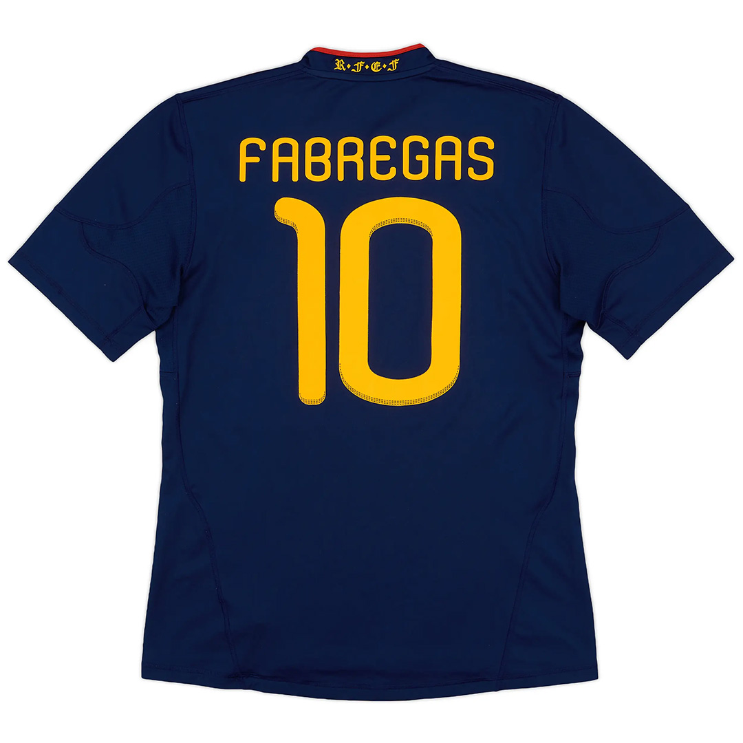 Retro Spain Shirt Away World Cup Final 2010 FABREGAS #10