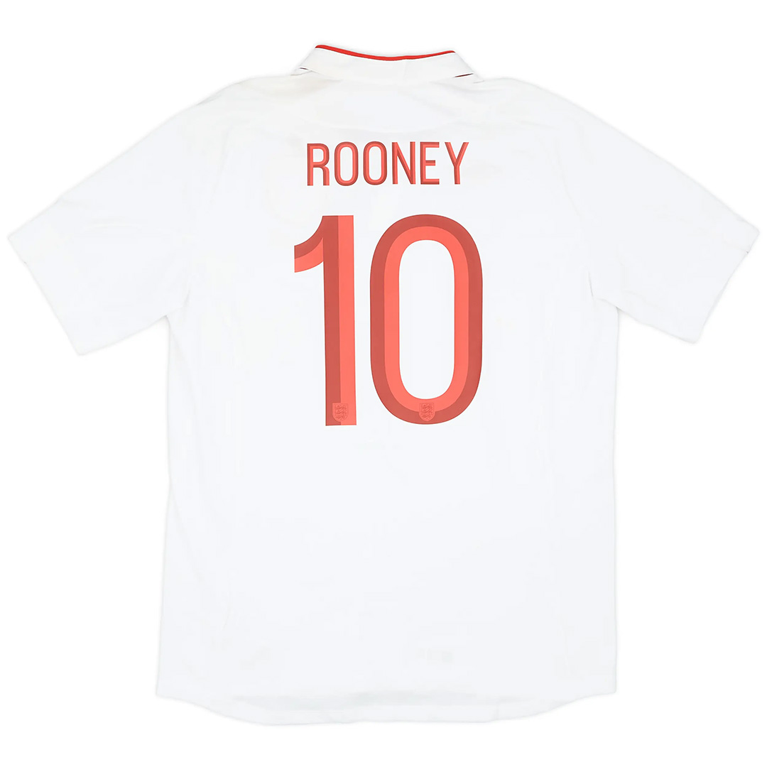 Retro England Shirt Home 2012 ROONEY #10