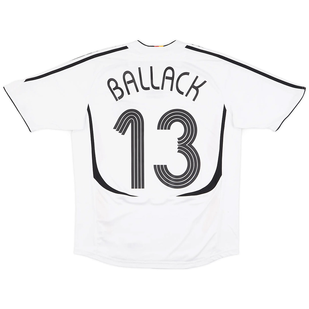Retro Germany Shirt Home World Cup 2006 BALLACK #13