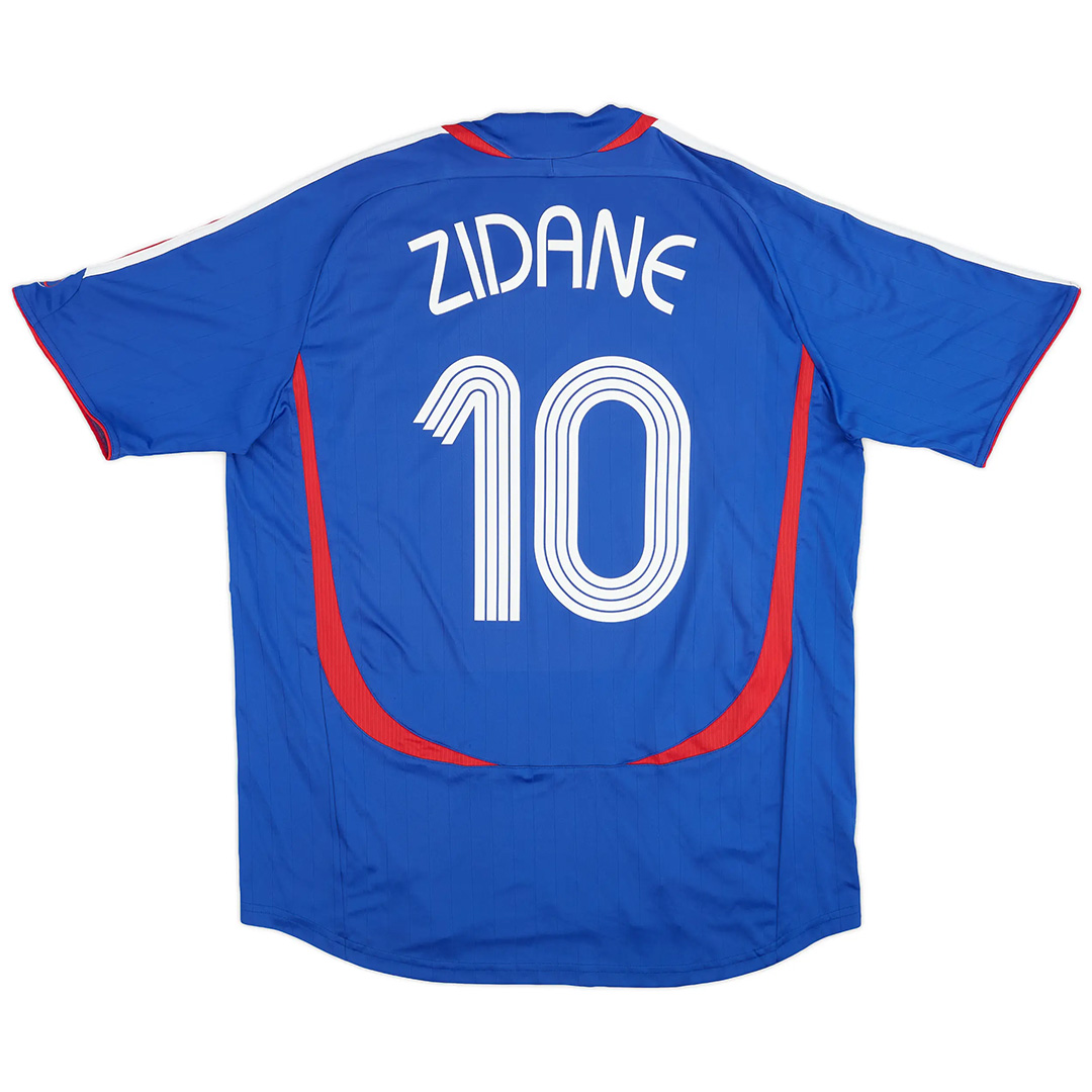 Retro France Shirt Home World Cup 2006 ZIDANE #10