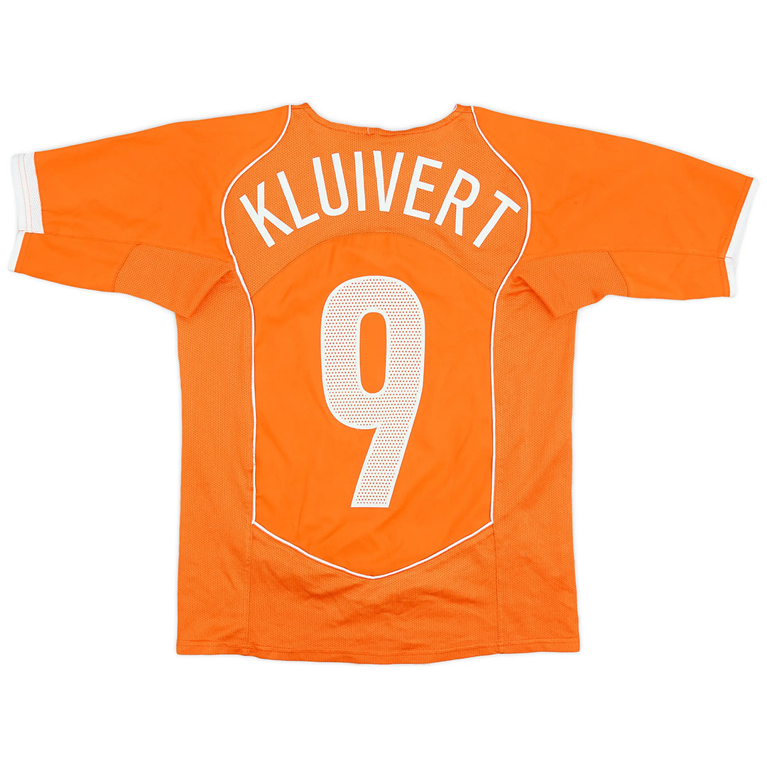 Retro Netherlands Shirt Home EURO 2004 KLUIVERT #9