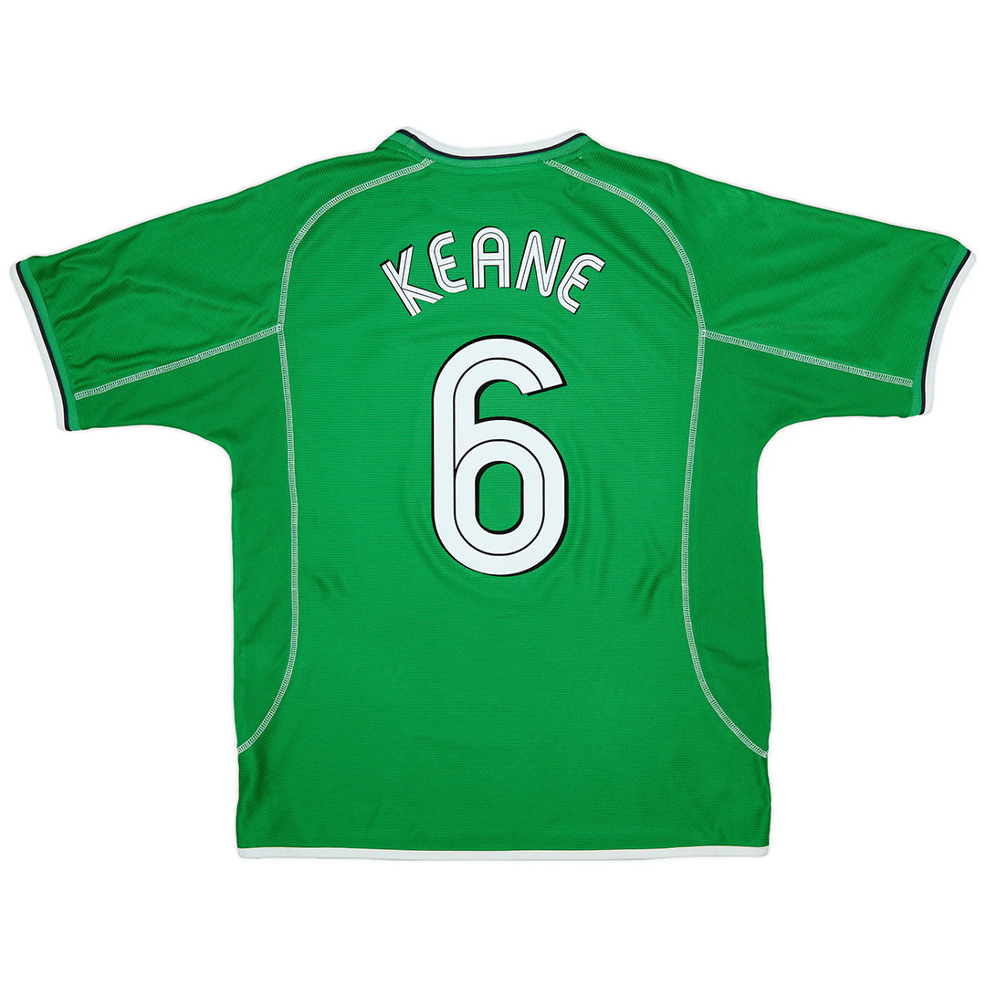 Retro Ireland Shirt Home 2002 Keane #6